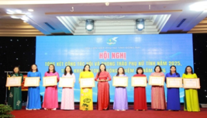 Hội LHPN xã Đại Phước vinh dự nhận Bằng khen của Trung ương Hội LHPN Việt Nam tại Hội nghị tổng kết công tác Hội và