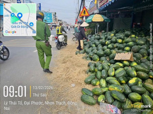 Công an xã Đại Phước bảo đảm an toàn giao thông phục vụ Nhân dân vui Xuân, đón Tết Nguyên đán Bính Ngọ 2026