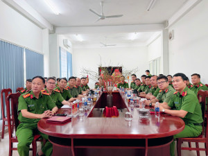 Đảng bộ Công an xã Đại Phước tổ chức học tập, quán triệt Nghị quyết Đại hội XIV của Đảng