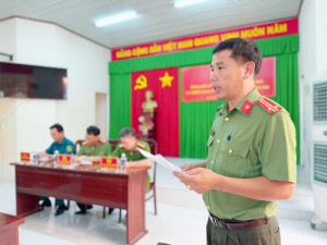 Công an – Quân sự xã Đại Phước triển khai kế hoạch bảo đảm ANTT đêm văn nghệ, bắn pháo hoa chào mừng năm mới Bính Ngọ 2026