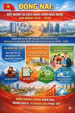 Đồng Nai: Đẩy mạnh Cải cách hành chính nhà nước giai đoạn 2026 – 2030