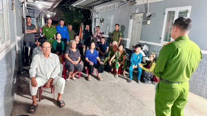 Công an xã Đại Phước tăng cường tuyên truyền, phổ biến giáo dục pháp luật và phòng chống tệ nạn xã hội