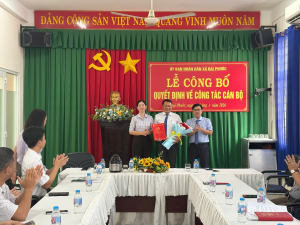 Đại Phước tổ chức lễ công bố các quyết định về công tác cán bộ
