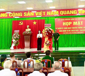 Xã Đại Phước tổ chức Họp mặt kỷ niệm 91năm ngày truyền thống  lực lượng Dân quân tự vệ Việt Nam (28/03)