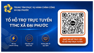 Xã Đại Phước triển khai tổ hỗ trợ trực tuyến thủ tục hành chính