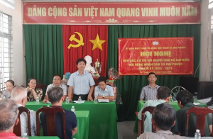 Hội nghị tiếp xúc cử tri vận động  bầu cử của người ứng cử đại biểu HĐND xã Đại Phước