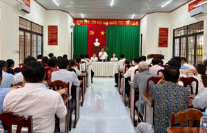 Đại Phước: Làm việc với các tổ chức thực hiện công tác bầu cử đại biểu Quốc hội khóa XVI và HĐND các cấp nhiệm kỳ 2026–2031