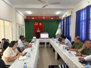 Xã Đại Phước tham gia tập huấn hướng dẫn báo cáo số liệu trên Hệ thống Quản lý thông tin bầu cử