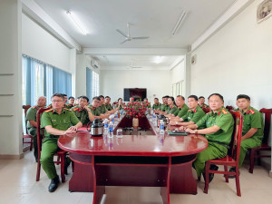 Đảng ủy Công an xã Đại Phước tổ chức học tập, quán triệt Chuyên đề năm 2026 về học tập và làm theo tư tưởng, đạo đức, phong cách Hồ Chí Minh