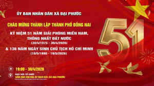 Xã Đại Phước Tích cực Trang trí tuyên tuyền Chương trình nghệ thuật và Bắn pháo hoa chào mừng Sự kiện Thành lập Thành Phố Đông Nai.
