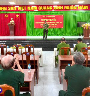 Công an xã Đại Phước đẩy mạnh tuyên truyền phòng, chống tội phạm gắn với xây dựng nông thôn mới