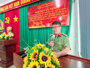 Công an xã Đại Phước tổ chức họp mặt kỷ niệm 80 năm Ngày truyền thống các lực lượng trong Công an nhân dân