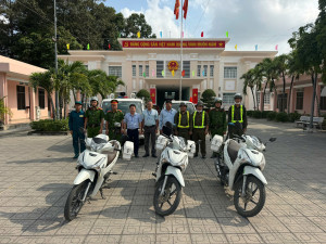Công an xã Đại Phước ra quân bảo đảm an ninh trật tự, trật tự đô thị dịp các ngày lễ lớn