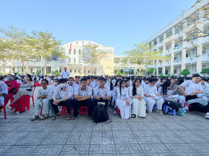 Công an xã Đại Phước phối hợp tuyên truyền pháp luật, định hướng tuyển sinh các trường Công an nhân dân năm 2026
