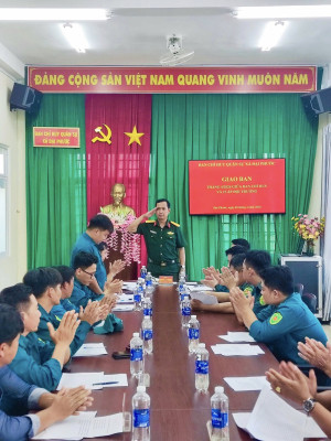 Ban chỉ huy Quân sự xã Đại Phước tổ chức hội nghị giao ban công tác
