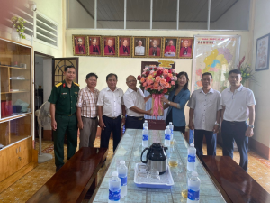 Đoàn công tác số 2 của xã Đại Phước thăm, chúc mừng các cơ sở tôn giáo nhân dịp lễ phục sinh năm 2026