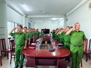 Đảng ủy Công an xã Đại Phước tổ chức sinh hoạt chi bộ trực tuyến tháng 4/2026