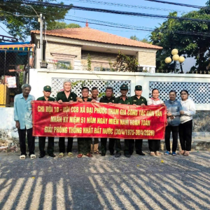 Hội cựu chiến binh xã Đại Phước – chung tay vì môi trường sáng, xanh, sạch, đẹp