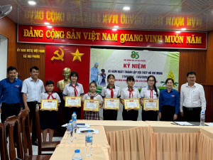 Hội đồng đội xã Đại Phước tổ chức họp mặt kỷ niệm 85 năm ngày thành lập đội TNTP Hồ Chí Minh (15/5/1941-15/5/2026) và tuyên dương đội viên xuất sắc trong phong trào thiếu nhi Việt Nam thi đua làm theo 5 điều Bác Hồ dạy năm 2026