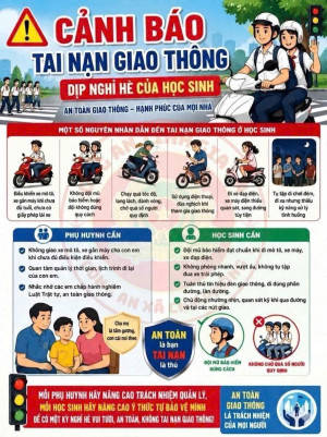 Công an xã Đại Phước tăng cường tuyên truyền phòng ngừa tai nạn giao thông trong dịp nghỉ hè của học sinh
