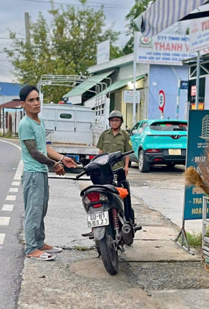 Công an xã Đại Phước nhanh chóng bắt giữ đối tượng trộm cắp xe mô tô sau hai ngày gây án
