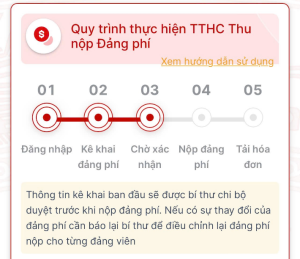 Hướng dẫn nộp đảng phí trên cổng dịch vụ công