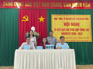 Thường trực Hội đồng nhân dân xã tổ chức hội nghị ký kết quy...