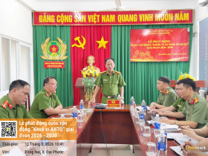 Công an xã Đại Phước phát động Cuộc vận động “Khỏe vì An ninh Tổ quốc” giai đoạn 2026 – 2030
