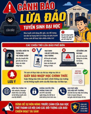 Công an xã Đại Phước tuyên truyền cảnh giác thủ đoạn lừa đảo trong mùa tuyển sinh đại học