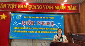 Hội LHPN xã  Đại Phước tổ chức Hội nghị sơ kết công tác Hội và phong trào phụ nữ 6 tháng đầu năm 2026
