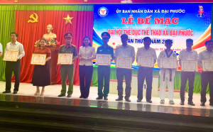 Công an xã Đại Phước đóng góp tích cực vào thành công của Đại hội Thể dục thể thao xã Đại Phước lần thứ I năm 2026