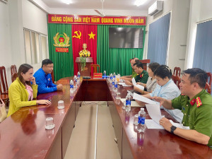 Công an xã Đại Phước tham dự Lễ phát động triển khai cao điểm thu nhận mẫu sinh phẩm ADN thân nhân liệt sĩ chưa xác định được thông tin hài cốt