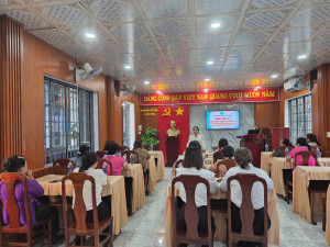 Hội nghị Ban chấp hành mở rộng triển khai sắp xếp Chi hội phụ nữ theo Đề án sắp xếp đơn vị ấp mới của Hội LHPN xã Đại Phước.