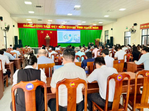 Đảng ủy xã Đại Phước tham dự hội nghị trực tuyến toàn quốc quán triệt Nghị quyết số 10-NQ/TW