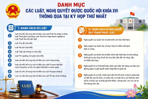 Đẩy mạnh truyền thông, phổ biến các luật, nghị quyết được Quốc hội khóa XVI thông qua tại Kỳ họp thứ Nhất và định hướng một số nội dung PBGDPL