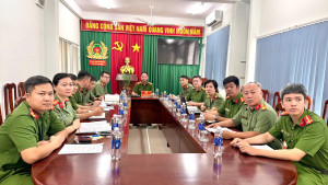 Công an xã Đại Phước tham dự Hội nghị sinh hoạt chuyên đề “Văn hóa và đạo đức công vụ của người chiến sĩ Công an nhân dân thời đại 4.0”
