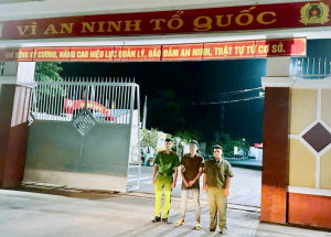 Công an xã Đại Phước đưa đối tượng đi cai nghiện bắt buộc, góp phần bảo đảm ANTT