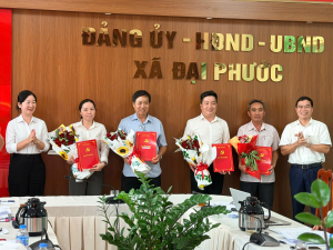 Đảng Ủy Xã Đại Phước Tổ Chức Hội Nghị Công Bố Quyết Định Giải Thể Và Thành Lập Các Chi Bộ Sau Sáp Nhập