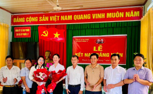 Thường trực Đảng ủy xã Đại Phước tham dự sinh hoạt Chi bộ ấp Phước Lý