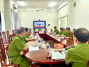 Công an xã Đại Phước tham dự Hội nghị trực tuyến Sơ kết công tác quản lý hành chính về trật tự xã hội 06 tháng đầu năm 2026