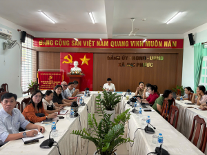 Xã Đại Phước tham dự hội nghị trực tuyến về sắp xếp đơn vị sự nghiệp giáo dục và tuyển dụng viên chức ngành giáo dục