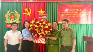 Công an xã Đại Phước tổ chức Họp mặt kỷ niệm 80 năm Ngày truyền thống lực lượng An ninh nhân dân