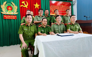Công an xã Đại Phước tổ chức Hội nghị quán triệt, ký cam kết thực hiện Chương trình hành động của Bộ Công an về tăng cường kỷ luật, siết chặt kỷ cương và triển khai đợt thi đua đặc biệt 500 ngày đêm