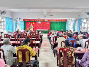 Công an xã Đại Phước tích cực tham gia cao điểm thu nhận mẫu sinh phẩm ADN thân nhân liệt sĩ chưa xác định được thông tin