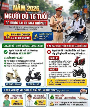 Công an xã Đại Phước tuyên truyền quy định pháp luật về độ tuổi điều khiển xe gắn máy, xe mô tô