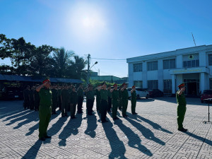Công an xã Đại Phước tổ chức Lễ chào cờ Tổ quốc tháng 8 năm 2026