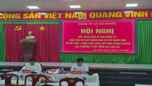 Hội LHPN xã Đại Phước tham dự Hội nghị đối thoại với Bí thư Đảng ủy, Chủ tịch UBND xã và Nhân dân