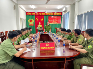 Công an xã Đại Phước triển khai kế hoạch bảo đảm an ninh, trật tự Lễ khởi công xây dựng cầu Cát Lái