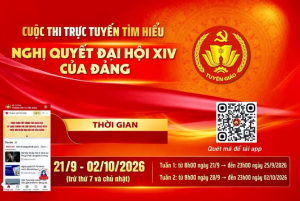 Tích cực tham gia Cuộc thi trực tuyến tìm hiểu Nghị quyết Đại Hội XIV xủa Đảng