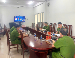 Công an xã Đại Phước tham dự Hội nghị trực tuyến về nhận diện, phát hiện, điều tra, xử lý tội phạm xâm phạm sở hữu trí tuệ trên không gian mạng